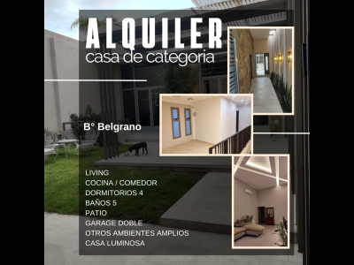 Casas Alquiler Santiago Del Estero ALQUILO CASA DE CATEGORA