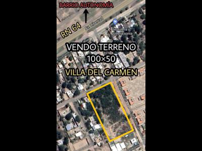 Terrenos Venta Santiago Del Estero VENDO Terreno 100x50 Villa del Carmen