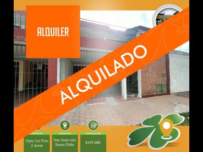 Departamentos Alquiler Dpto 2 dorm. 1er piso LB B San Martin