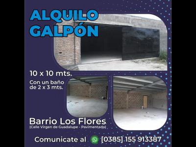 Oficinas y Locales Venta Santiago Del Estero DUEO alquila galpon de 10x10